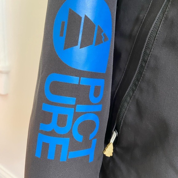 MENS • PICTURE SKI JACKET • MEDIUM • BLACK - Picture 4 of 15